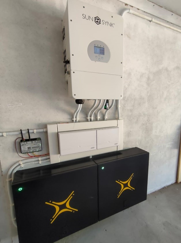 EnersolSA Sunsynk Inverter and Solar MD Battery Installation