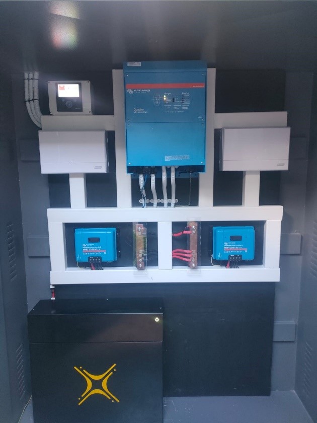 EnersolSA Victron Inverter and Solar MD Battery Installation